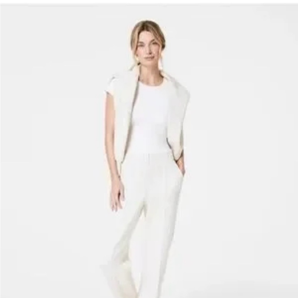 SPANX Cream Track Pants